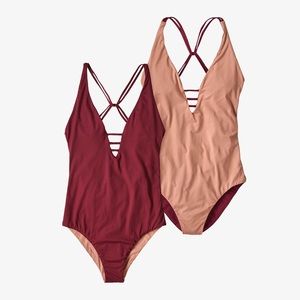 Patagonia Womens Reversable Extended Break One-Piece Swimsuit XS